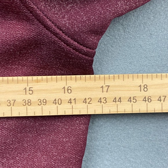 The North Face Red Pullover Sweater Cowl Neck Fleece Lined Women’s Size XS - Picture 4 of 7